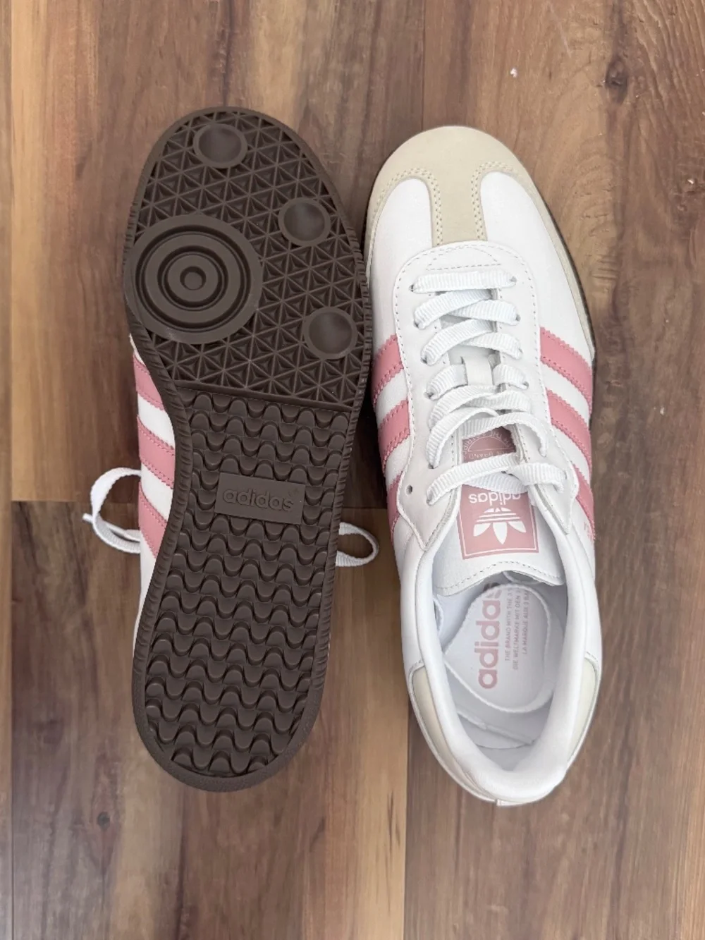 Adidas Originals Samba OG sneakers in white and light pink - Picture 4 of 4